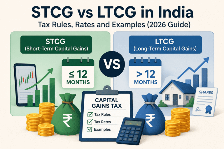 capital gains tax India STCG LTCG rates FY 2025-26 complete guide