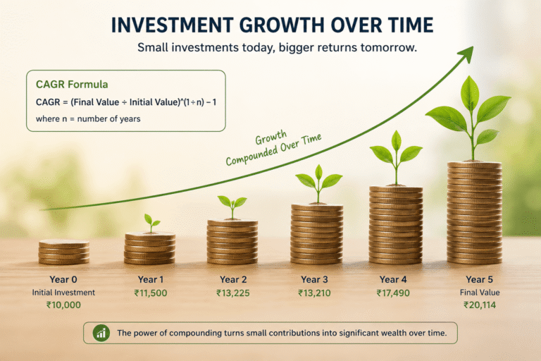 CAGR vs XIRR vs absolute return mutual fund returns India explained